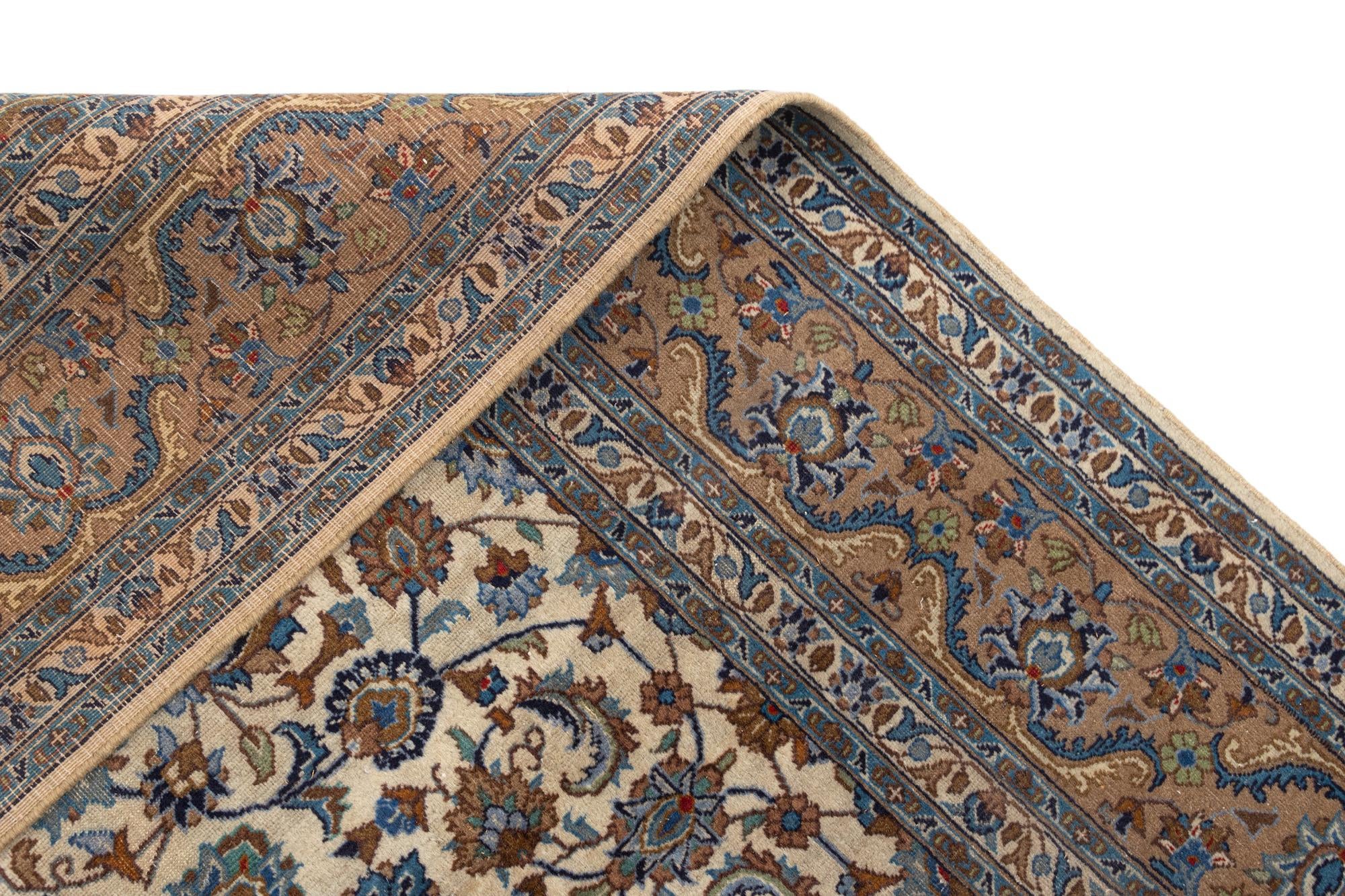6' 7 x 9' 8 Kashan Wool Rug