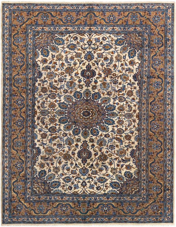 Detail image of 6' 7 x 9' 8 Kashan Wool Rug