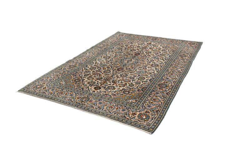 6' 7 x 10' 2 Kashan Wool Rug