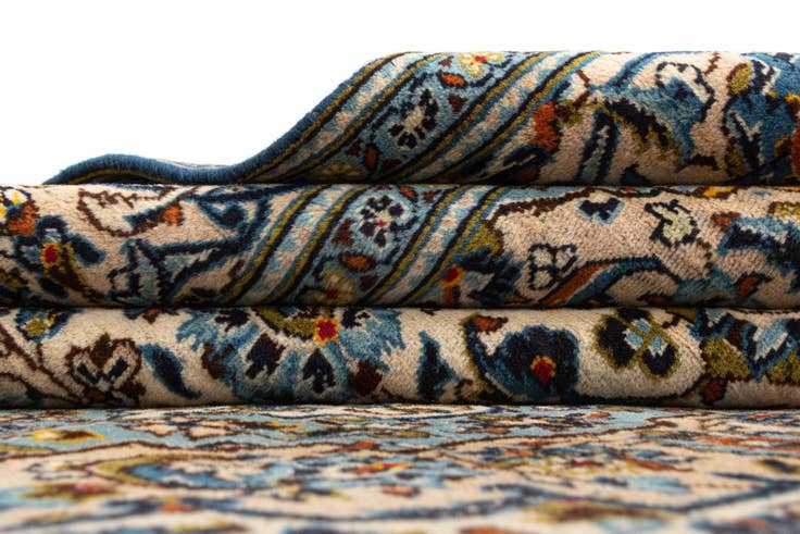 Detail image of 6' 7 x 10' 2 Kashan Wool Rug