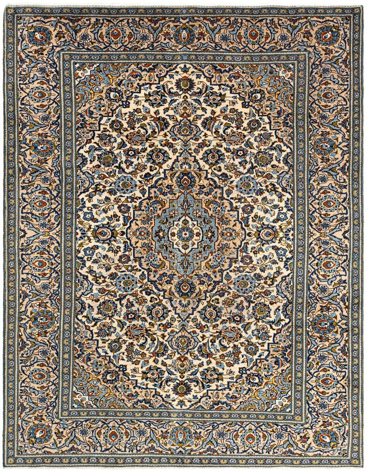 Detail image of 6' 7 x 10' 2 Kashan Wool Rug