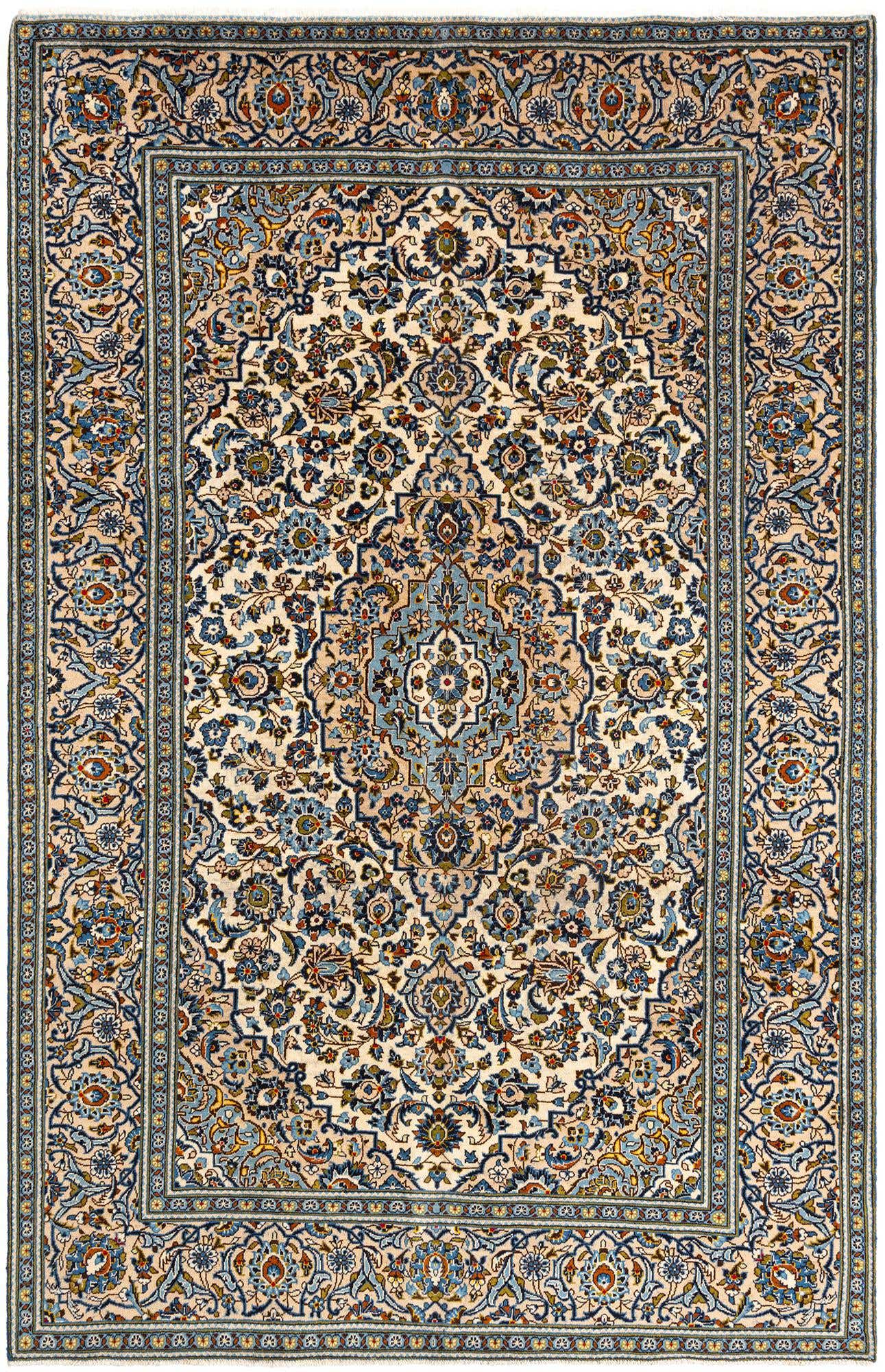 6' 7 x 10' 2 Kashan Wool Rug