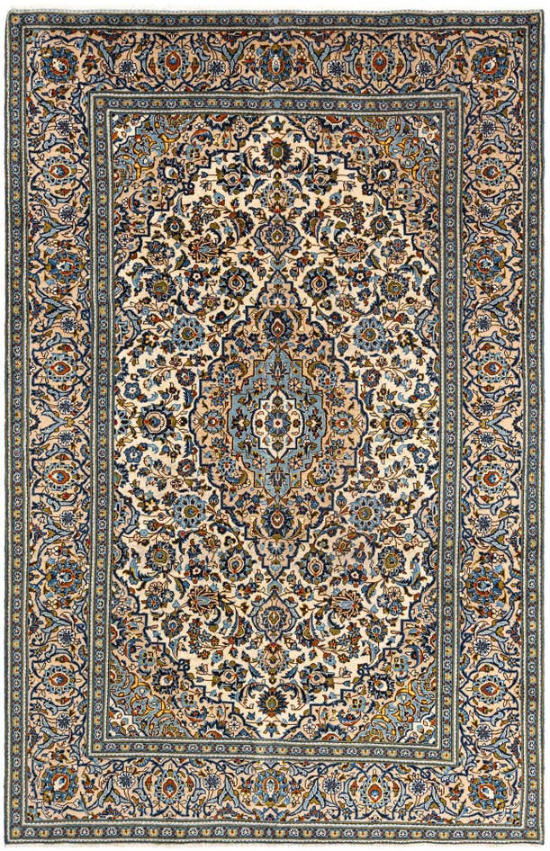 Detail image of 6' 7 x 10' 2 Kashan Wool Rug
