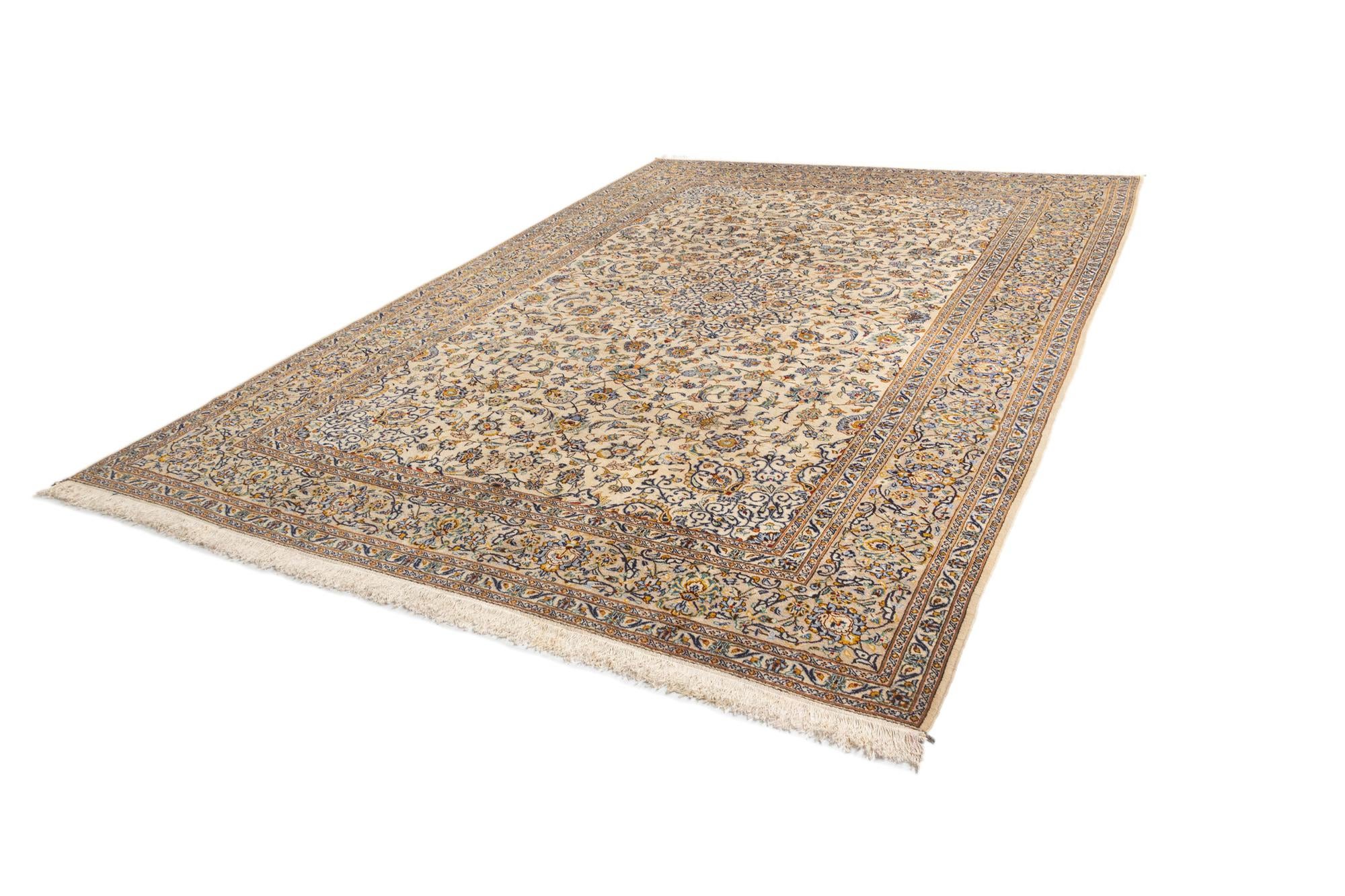 9' 10 x 13' 10 Kashan Wool Rug