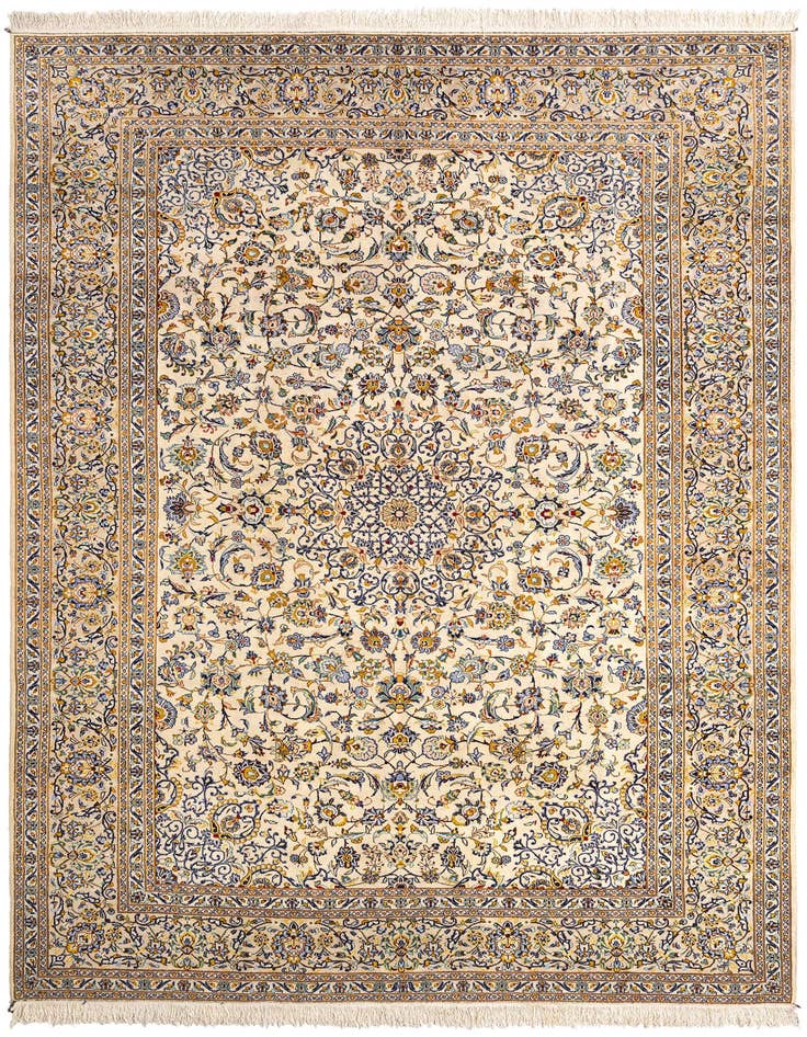 Detail image of 9' 10 x 13' 10 Kashan Wool Rug