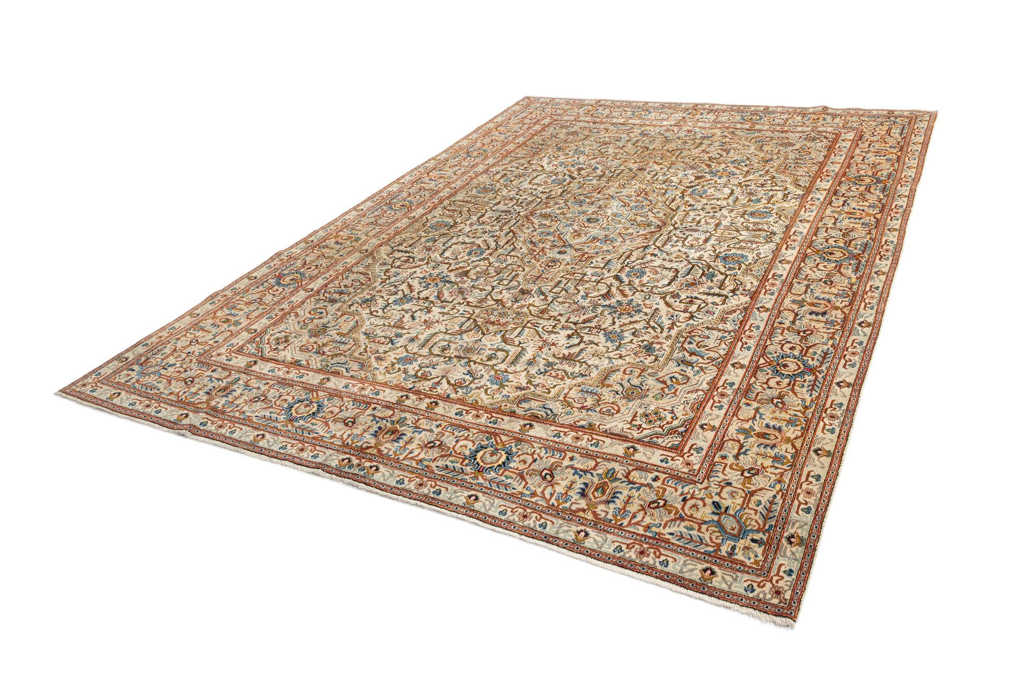 8' 7 x 11' 8 Kashan Wool Rug