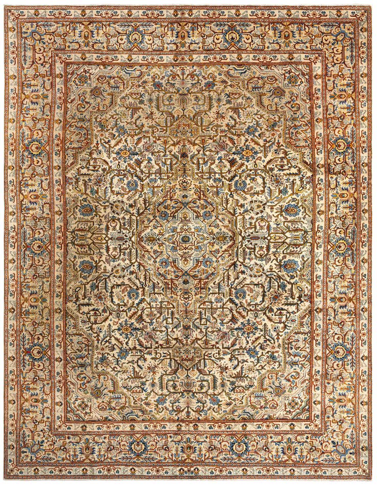 Detail image of 8' 7 x 11' 8 Kashan Wool Rug