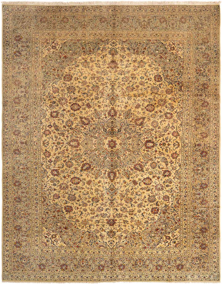9' 5 x 12' 6 Kashan Wool Rug
