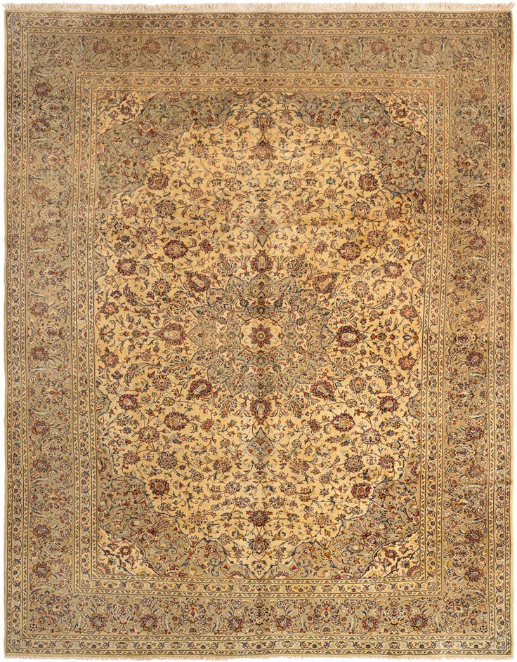 Detail image of 9' 5 x 12' 6 Kashan Wool Rug