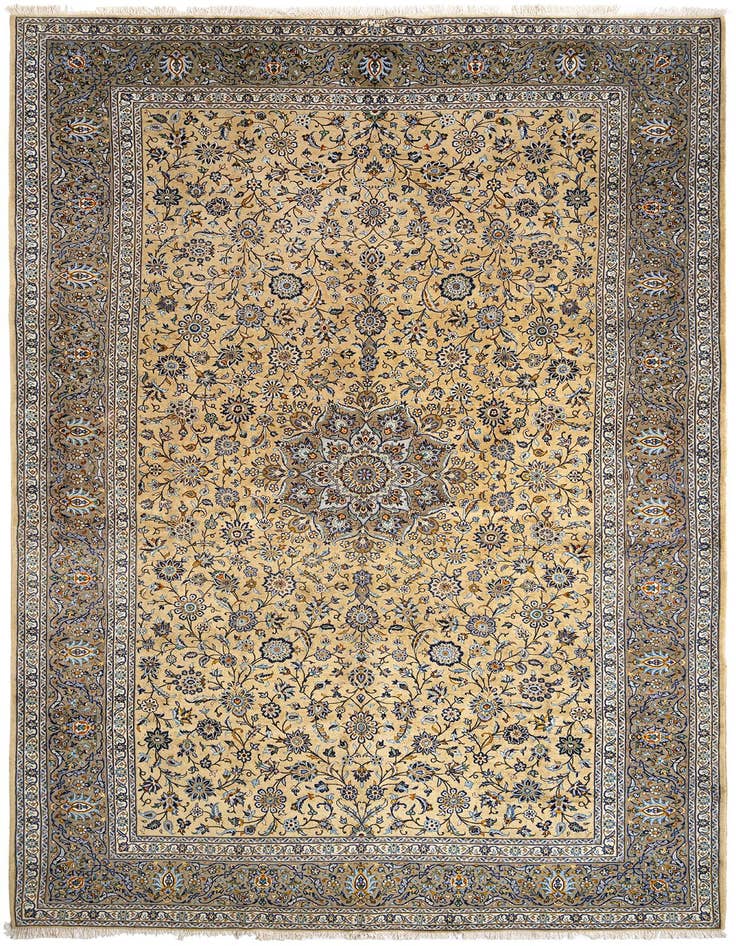 Detail image of 9' 9 x 16' 5 Kashan Wool Rug