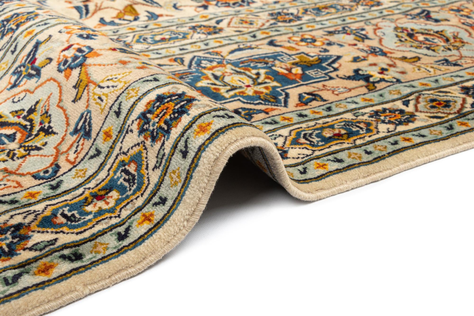 9' 5 x 13' 7 Kashan Wool Rug