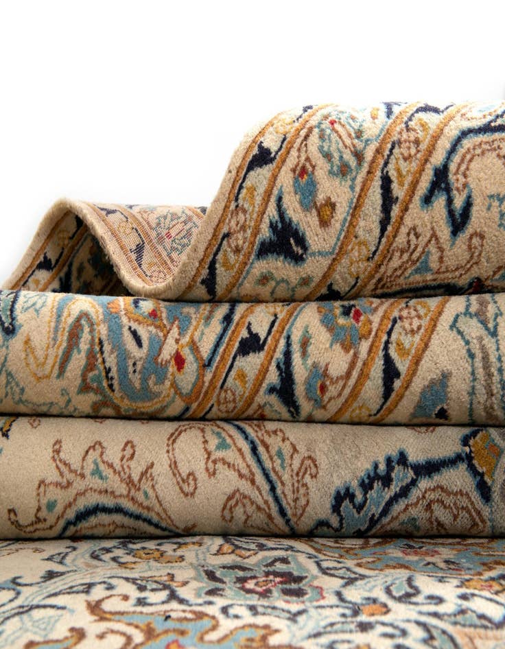 Detail image of 10' x 14' 1  Hand Knotted Kashan Persian Rug