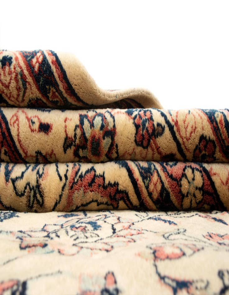 Detail image of 8' 11 x 12' 5 Hand Knotted Kashan Persian Wool Rug