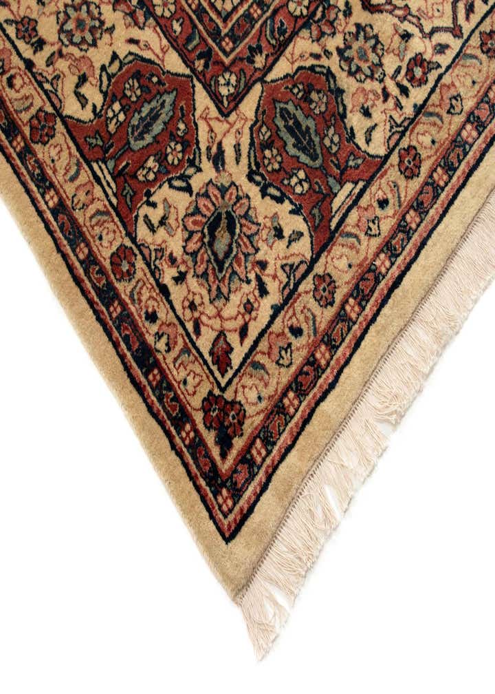 8' 11 x 12' 5 Hand Knotted Kashan Persian Wool Rug