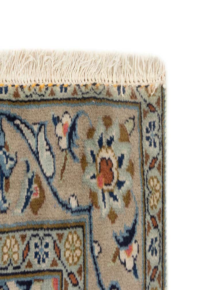3' 3 x 4' 11 Hand Knotted Kashan Persian Wool Rug