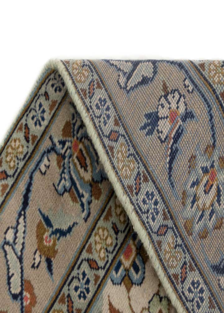 3' 3 x 4' 11 Hand Knotted Kashan Persian Wool Rug