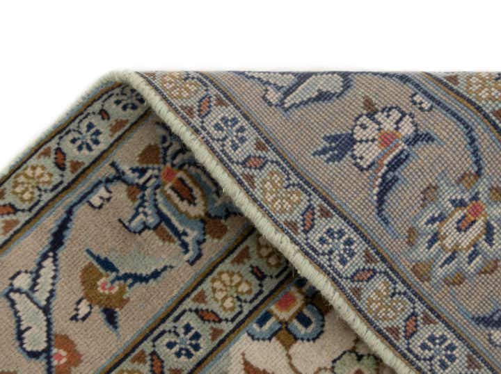 3' 3 x 4' 11 Hand Knotted Kashan Persian Wool Rug