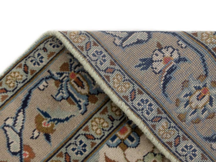 Detail image of 3' 3 x 4' 11 Hand Knotted Kashan Persian Wool Rug