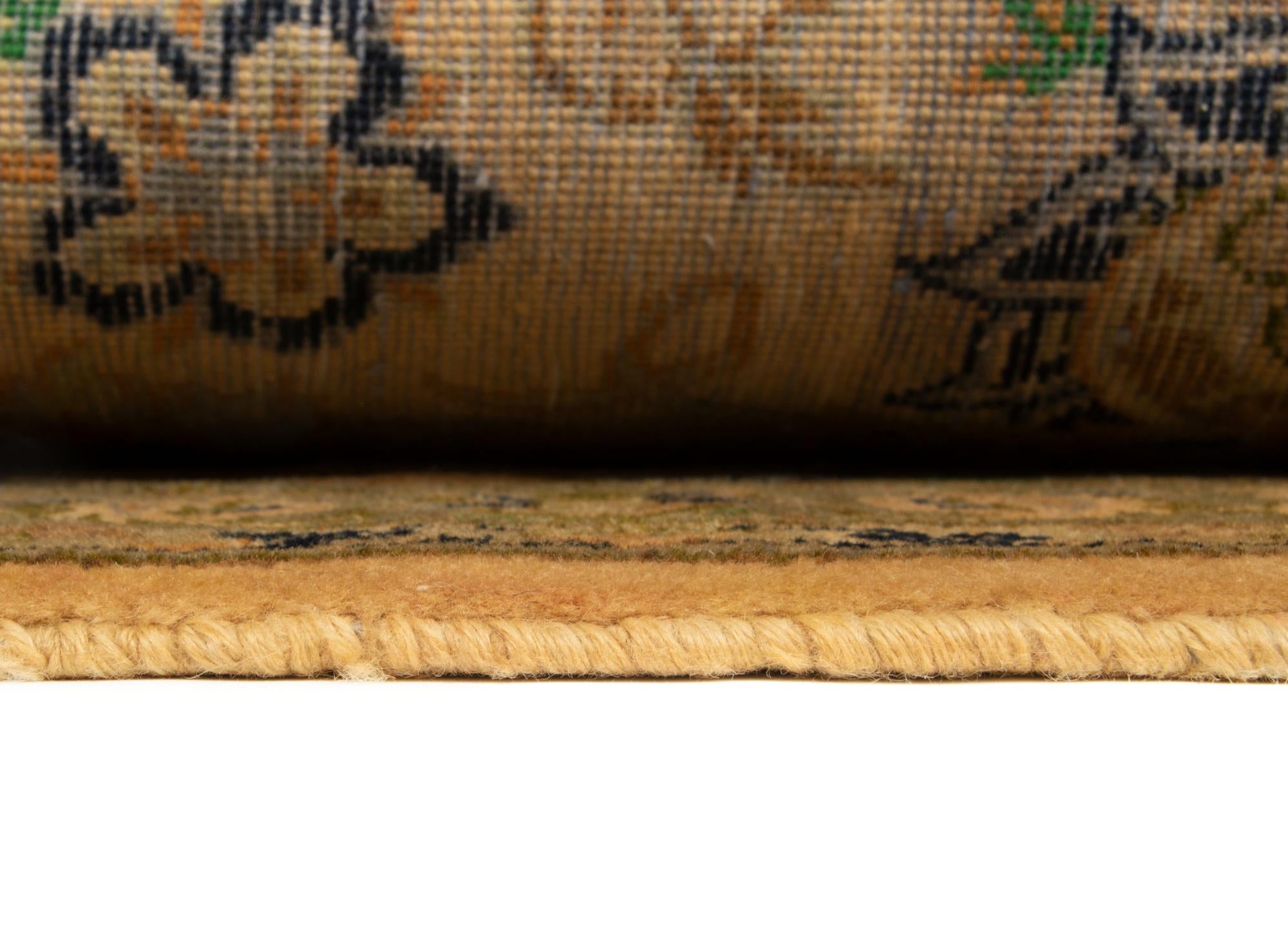 8' x 12' 4 Hand Knotted Kashan Persian Rug