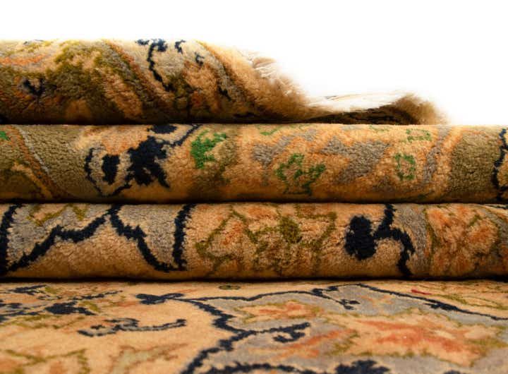 8' x 12' 4 Hand Knotted Kashan Persian Rug