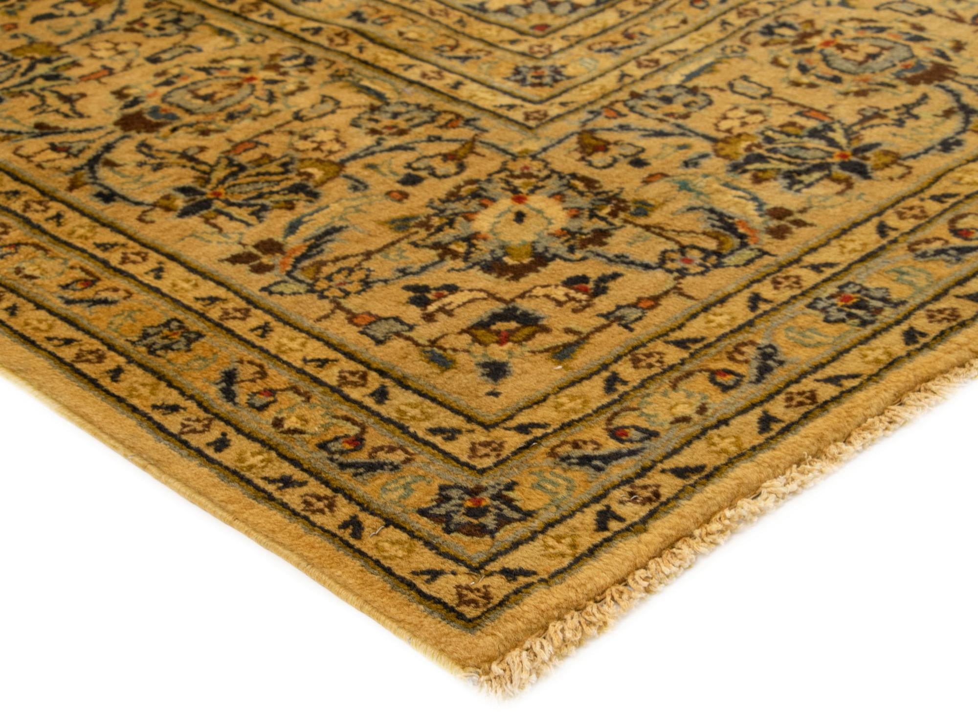7' 10 x 11' Hand Knotted Kashan Persian Wool Rug