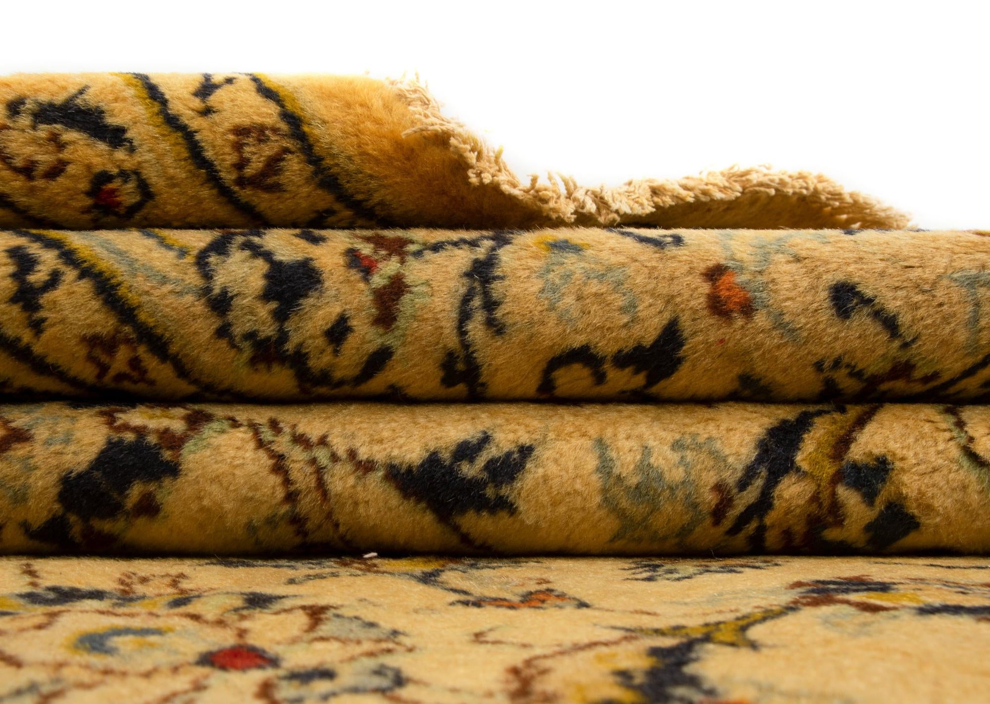 7' 10 x 11' Hand Knotted Kashan Persian Wool Rug