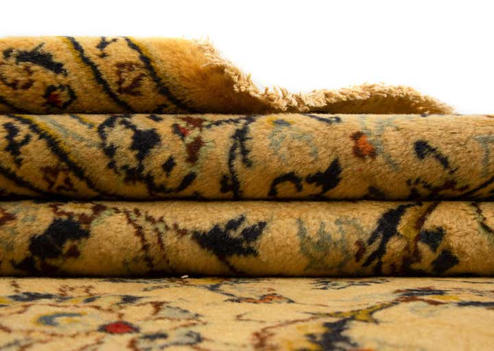 7' 10 x 11' Hand Knotted Kashan Persian Wool Rug
