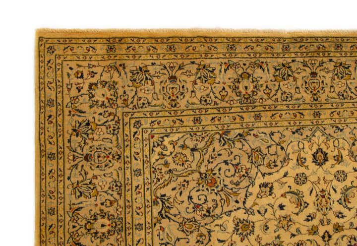 7' 10 x 11' Hand Knotted Kashan Persian Wool Rug