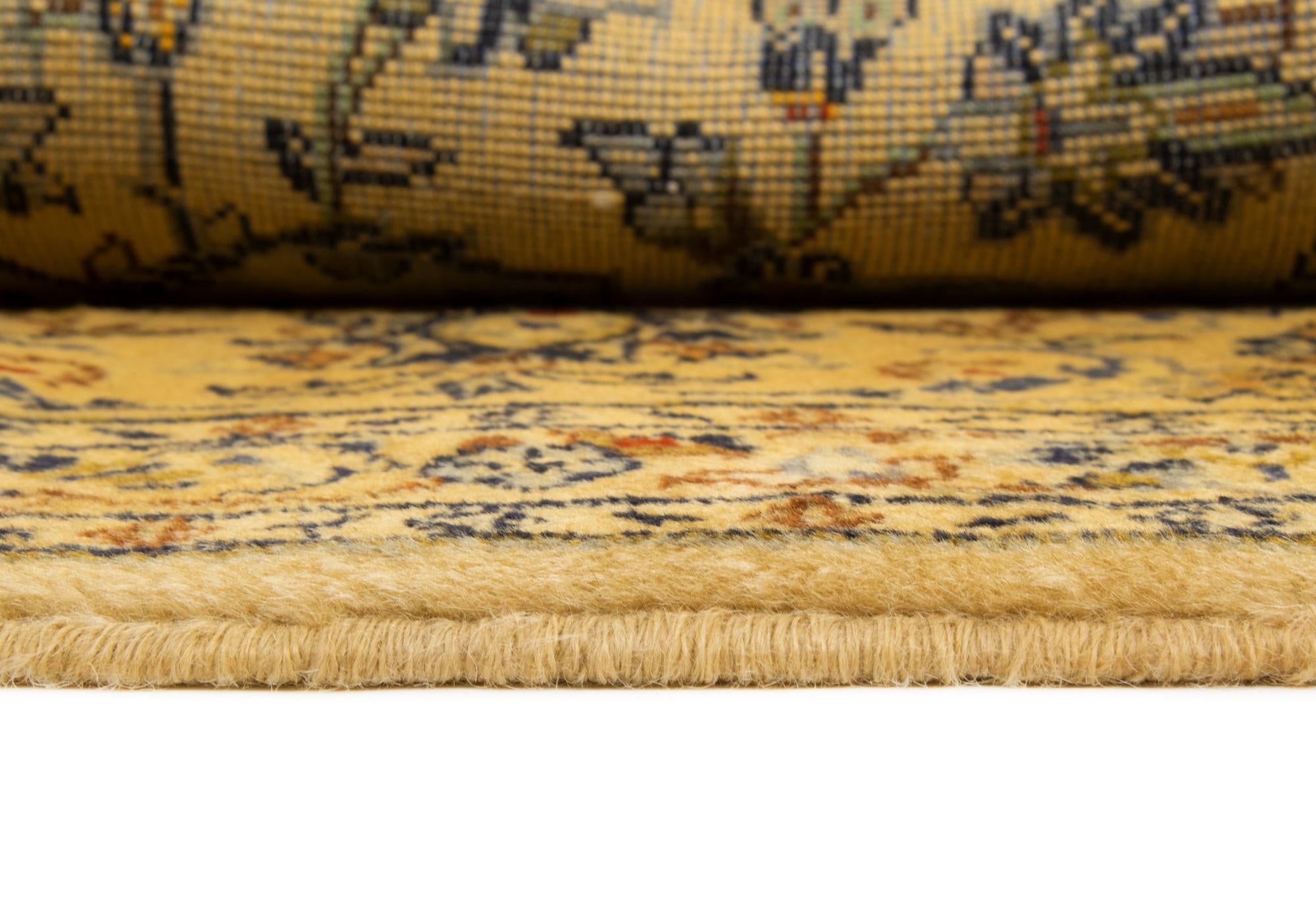 7' 10 x 11' 11 Hand Knotted Kashan Persian Wool Rug