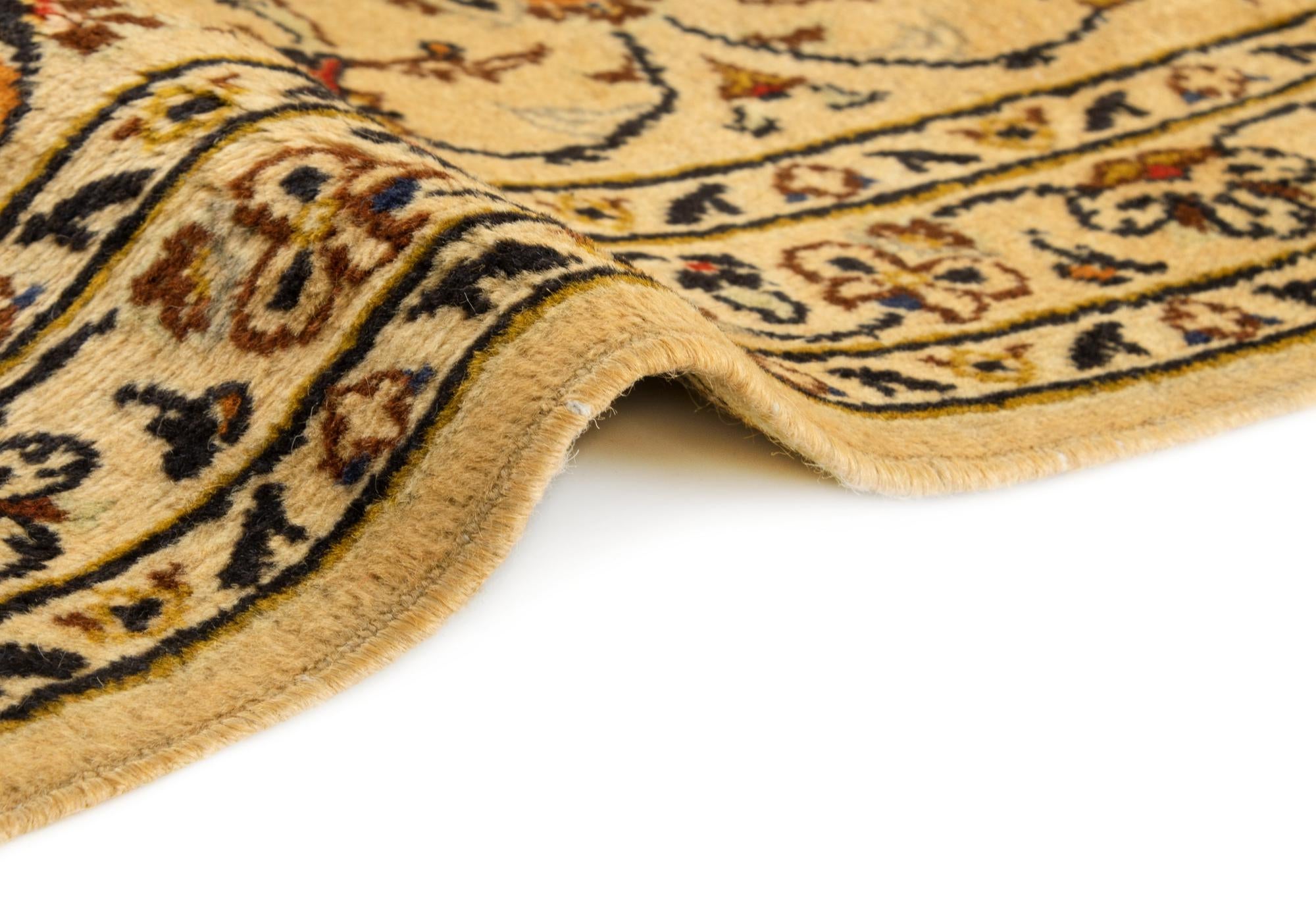 8' x 11' 2 Hand Knotted Kashan Persian Wool Rug