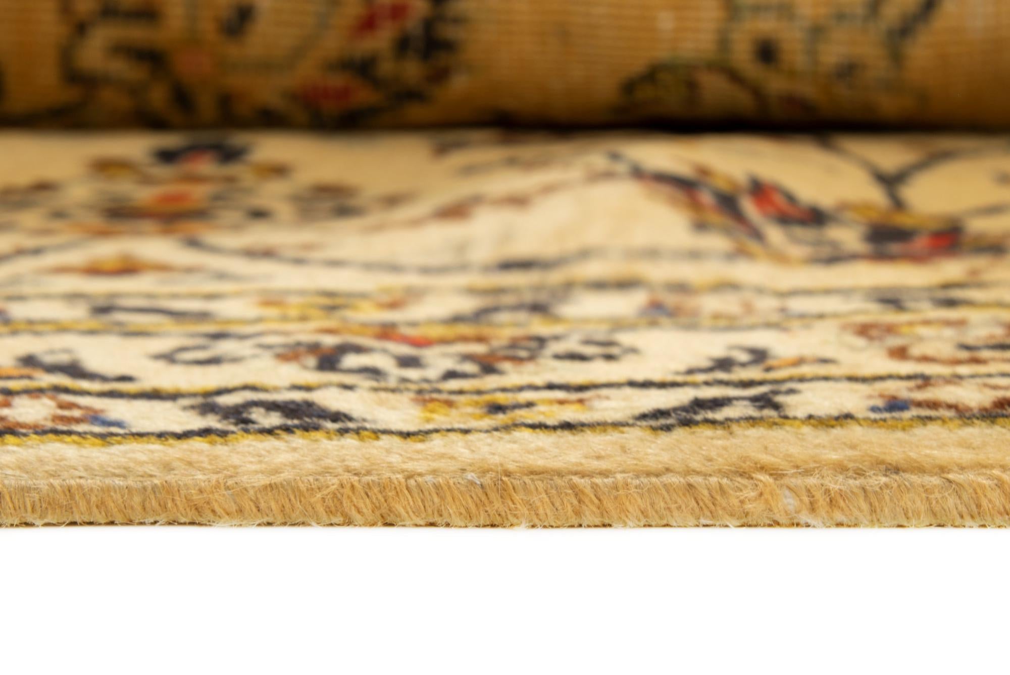 8' x 11' 2 Hand Knotted Kashan Persian Wool Rug