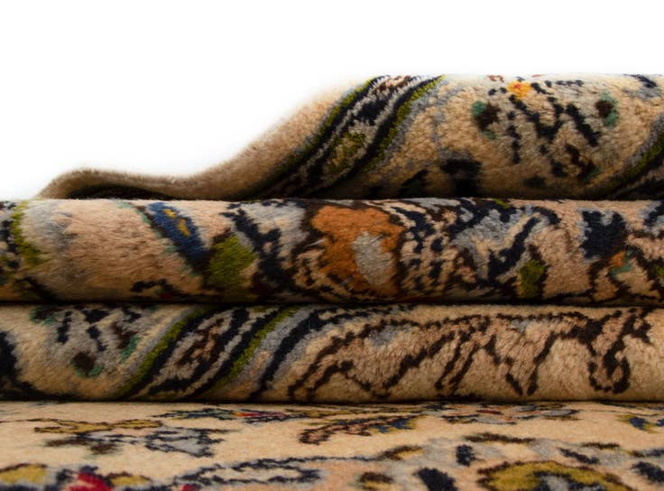 Detail image of 8' x 11' 7 Hand Knotted Kashan Persian Wool Rug