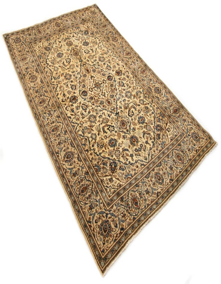Detail image of 7' 11 x 11' 8 Hand Knotted Kashan Persian Wool Rug