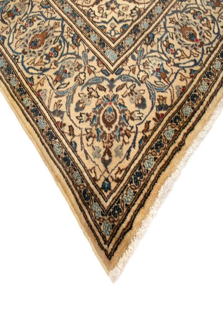 7' 11 x 11' 8 Hand Knotted Kashan Persian Wool Rug