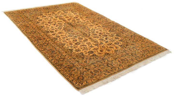 8' 2 x 11' 8 Hand Knotted Kashan Persian Wool Rug