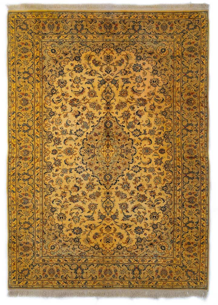 8' 2 x 11' 8 Hand Knotted Kashan Persian Wool Rug