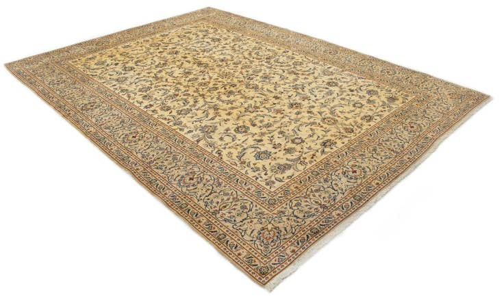Detail image of 9' 9 x 13' 1 Hand Knotted Kashan Persian Wool Rug