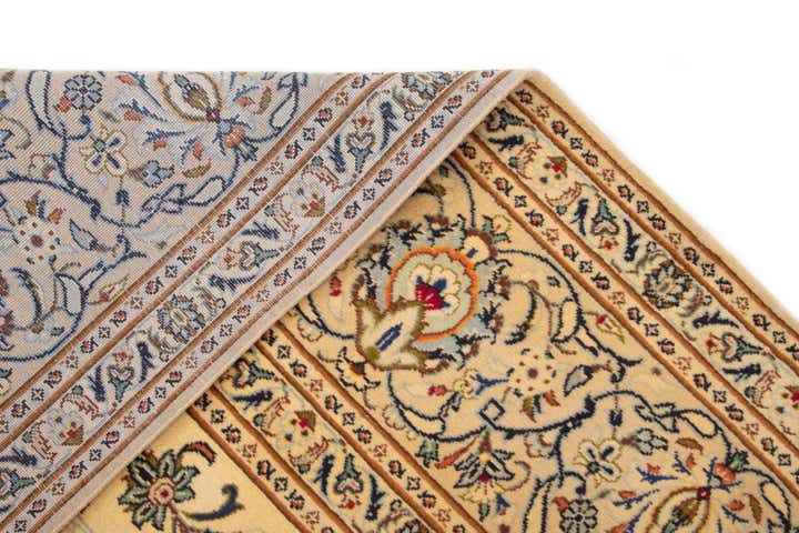 9' 9 x 13' 1 Hand Knotted Kashan Persian Wool Rug