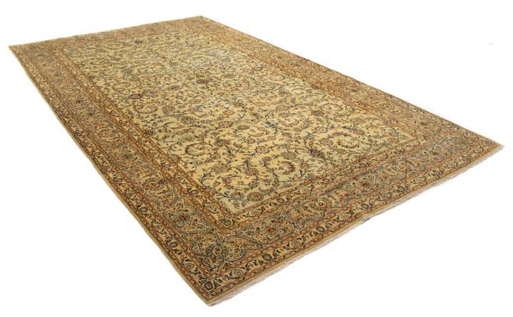 10' x 15' 11 Hand Knotted Kashan Persian Wool Rug