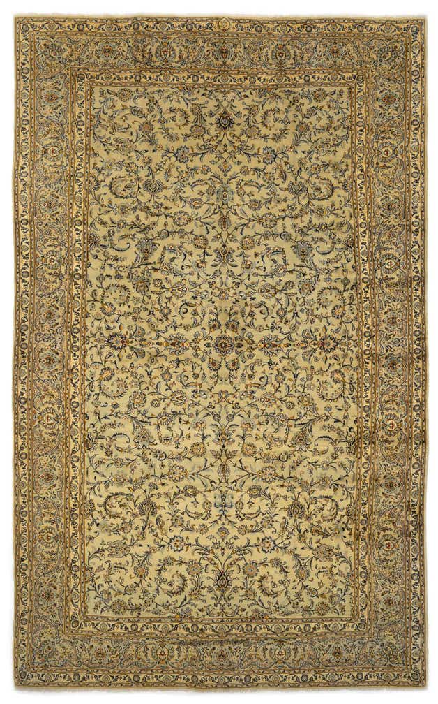 10' x 15' 11 Hand Knotted Kashan Persian Wool Rug