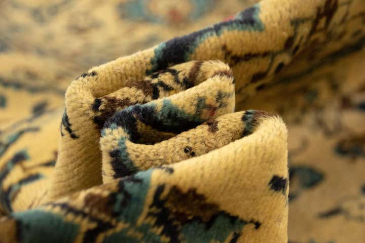 8' x 10' 3 Hand Knotted Kashan Persian Wool Rug