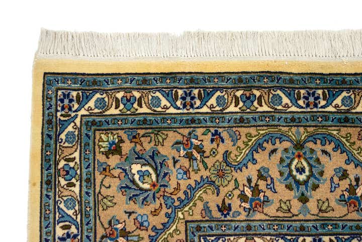 9' 9 x 13' 3 Hand Knotted Kashan Persian Wool Rug