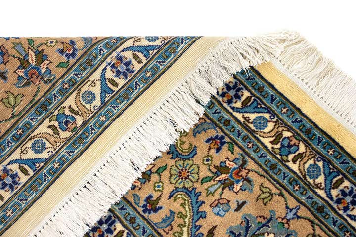 9' 9 x 13' 3 Hand Knotted Kashan Persian Wool Rug