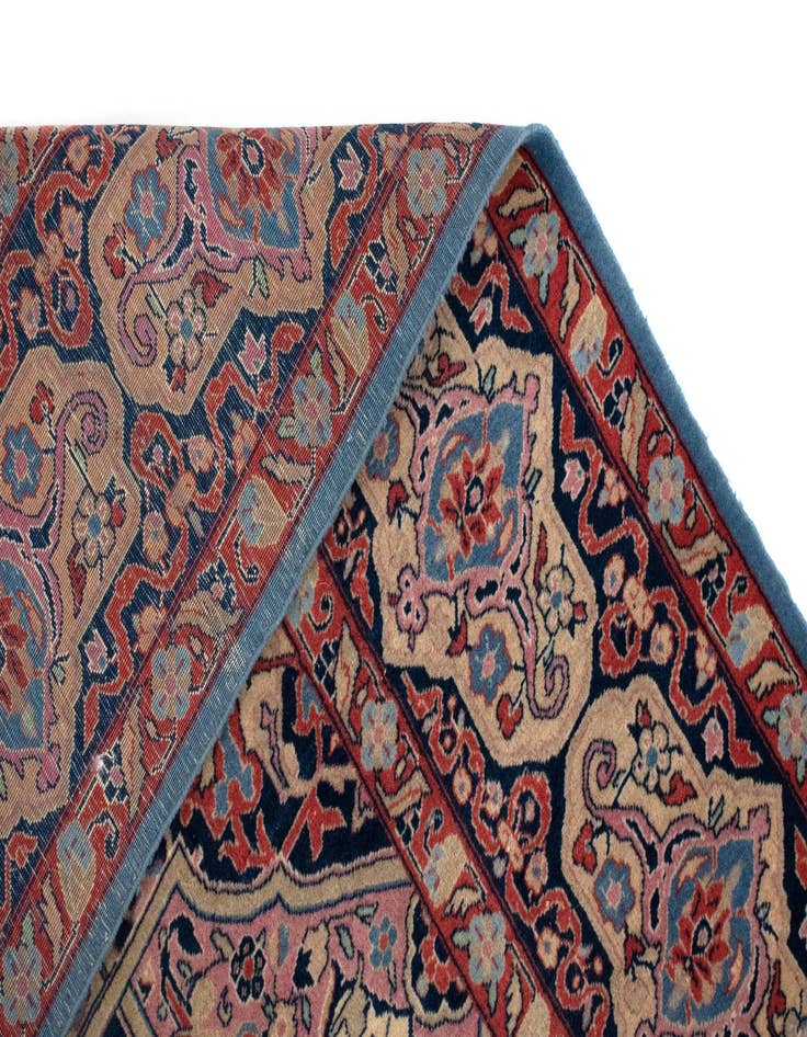 Detail image of 4' 5 x 6' 6 Hand Knotted Kashan Persian Rug