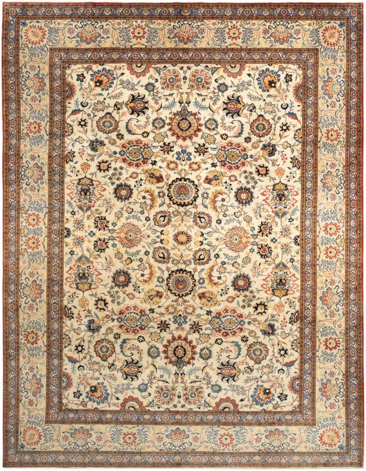 Detail image of 9' 1 x 12' 10 Kashan Rug