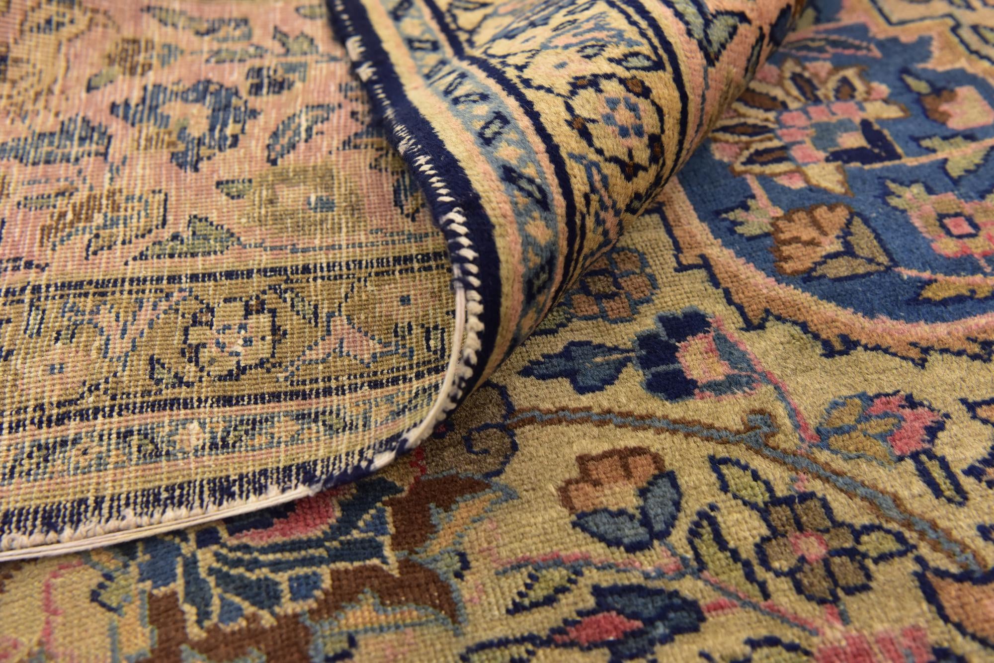 8' 2 x 11' 8 Hand Knotted Kashan Persian Wool Rug