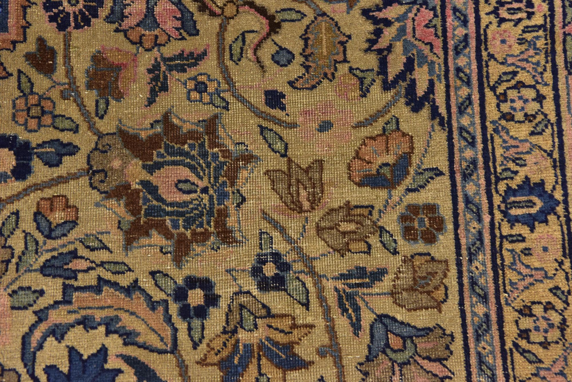 8' 2 x 11' 8 Hand Knotted Kashan Persian Wool Rug