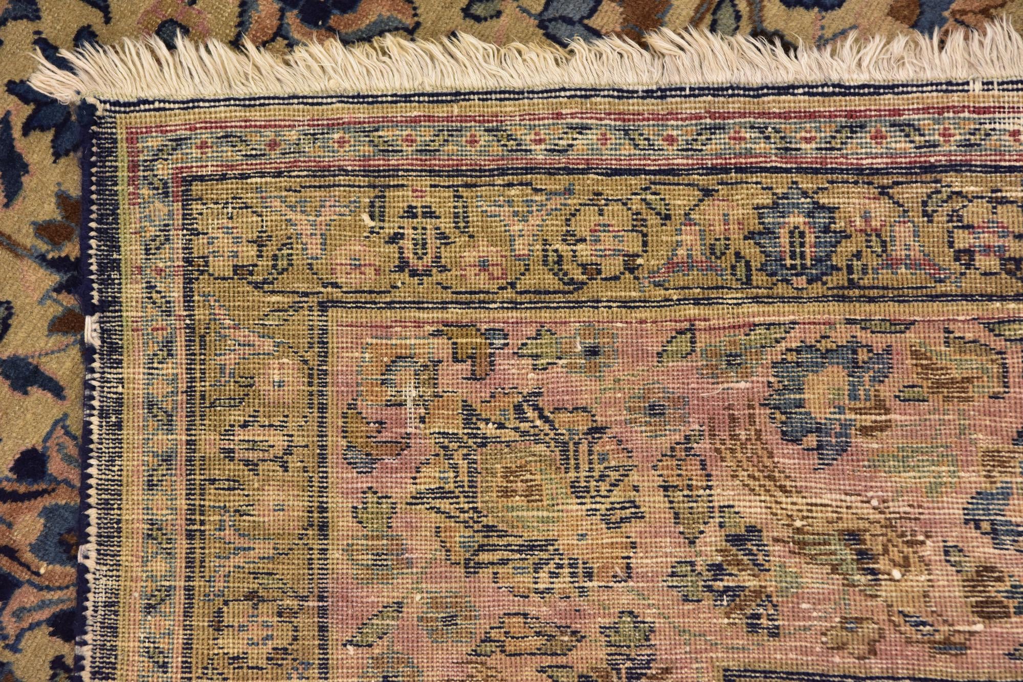 8' 2 x 11' 8 Hand Knotted Kashan Persian Wool Rug