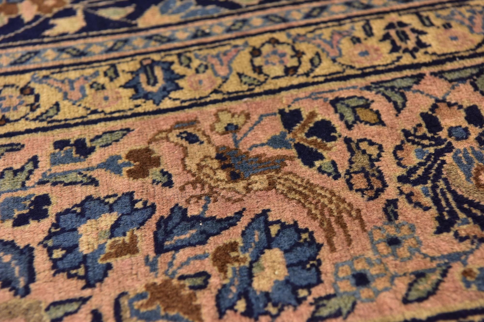 8' 2 x 11' 8 Hand Knotted Kashan Persian Wool Rug