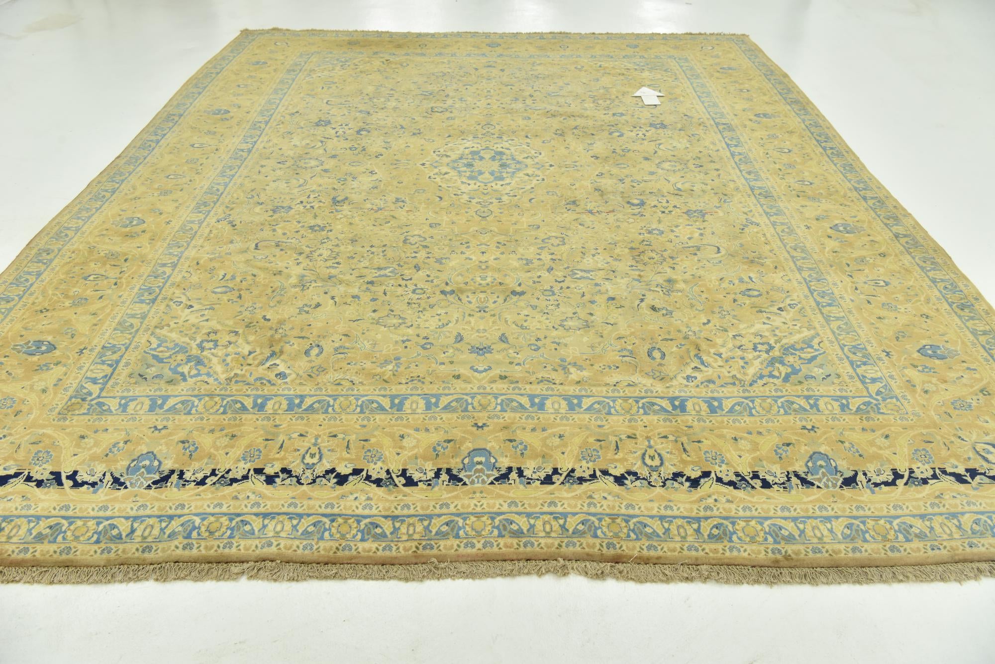 295cm x 380cm anudado a mano Kashan Alfombra Persa Lana